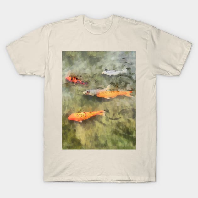 Fish - School Of Koi T-Shirt by SusanSavad